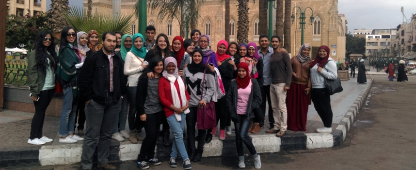 Lang students Visit Khan El Khalili