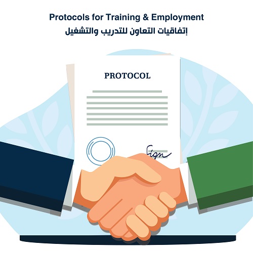 Protocols for <strong>Training & Employment</strong><br />
	إتفاقيات التعاون للتدريب والتشغيل