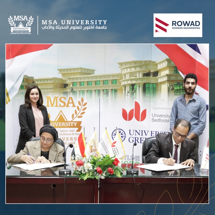 Cooperation agreement between Faculty of Engineering & Rowad Modern Engineering