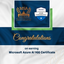 Microsoft Azure 900 AI certification - Faculty of Engineering &amp; Management Sciences