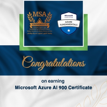 Microsoft Azure 900 AI certification - Faculty of Engineering & Management Sciences